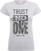 T-shirt Gremlins T-shirt Trust No One Feminino White S