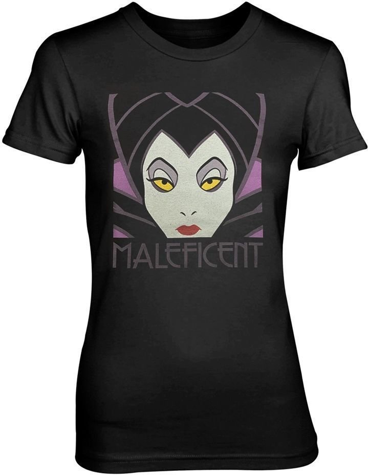 Skjorte Disney Skjorte Maleficent Hunkøn Black 2XL