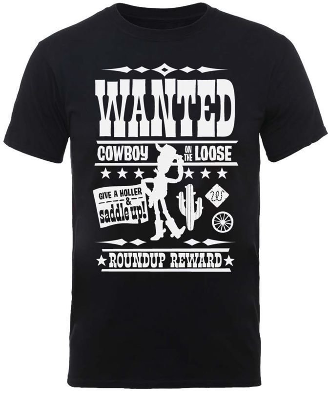 T-shirt Disney Toy Story Wanted Poster Black L T-shirt