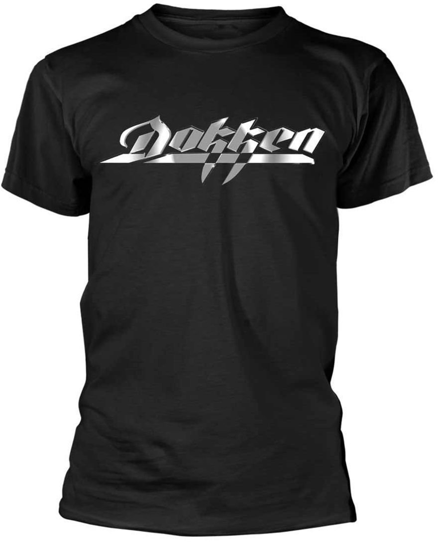 T-shirt Dokken T-shirt Metal Logo Preto S
