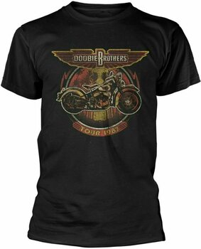 Camiseta de manga corta The Doobie Brothers Camiseta de manga corta Motorcycle Tour '87 Black S - 1