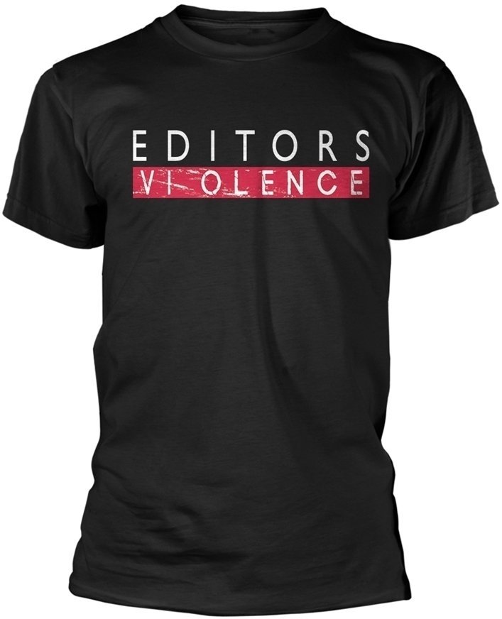 T-shirt Editors Violence Black XL T-shirt