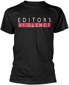 T-shirt Editors Violence Black XL T-shirt - 1