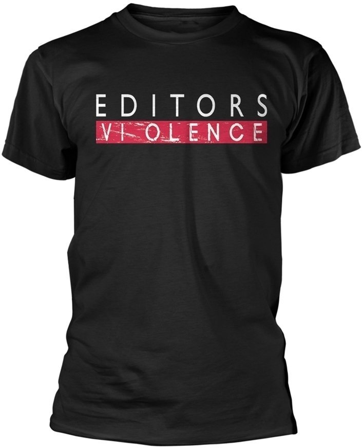 Tričko Editors Tričko Violence Muži Black 2XL