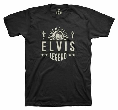 T-Shirt Elvis Presley T-Shirt Legend Male Black 2XL - 1