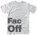 Camiseta de manga corta Factory 251 Camiseta de manga corta Fac Off Hombre Blanco M
