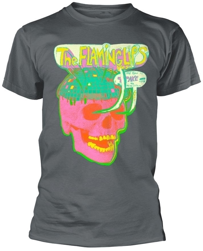 T-Shirt The Flaming Lips T-Shirt Disco Skull Grey S