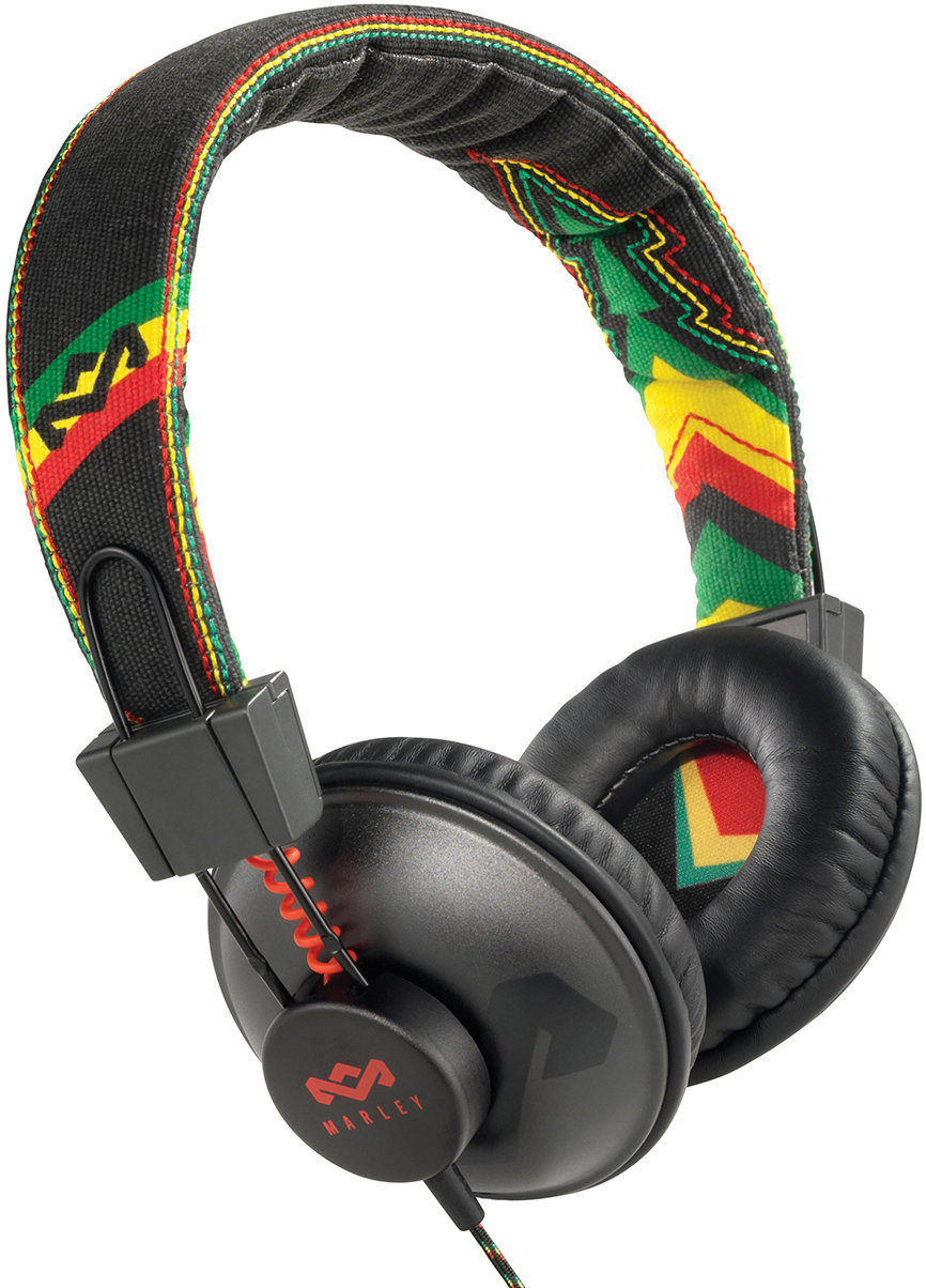 Casque de diffusion House of Marley Positive Vibration 1-Button Remote with Mic Rasta