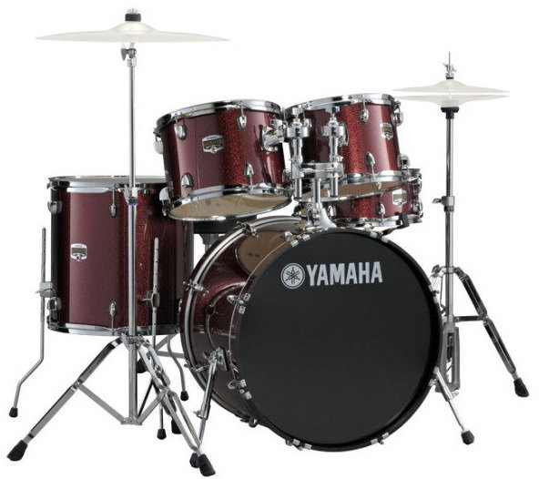 Akoestisch drumstel Yamaha GM0F5 GigMaker Drum Set Jazz Burgundy Glitter