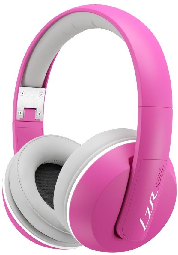 und Knickschutz Magnat LZR 580 S High Performance Over-Ear-Headphone Freisprecheinrichtung Flachkabel mit Fernbedienung pink/white 