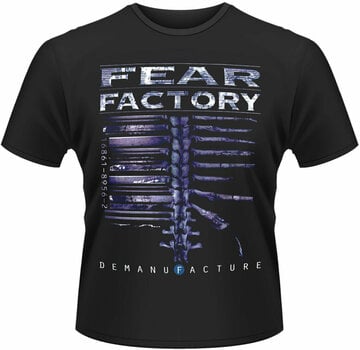T-shirt Fear Factory T-shirt Demanufacture Homme Black L - 1