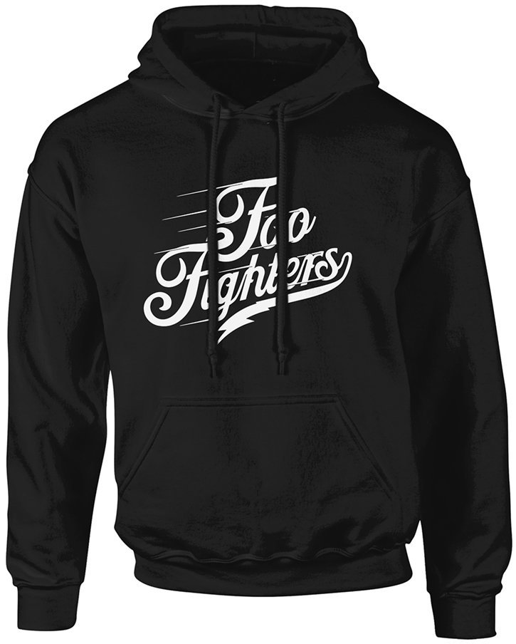 Capuchon Foo Fighters Logo Text Hooded Sweatshirt L