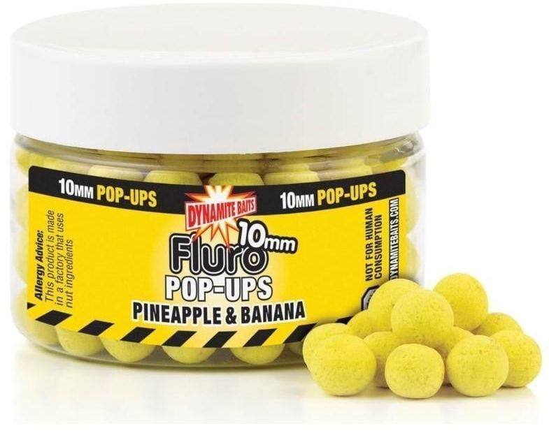 Pop-up -syötti Dynamite Baits Fluro 10 mm Banana-Pineapple Pop-up -syötti