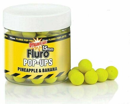 Pop-up -syötti Dynamite Baits Fluro 15 mm Banana-Pineapple Pop-up -syötti - 1