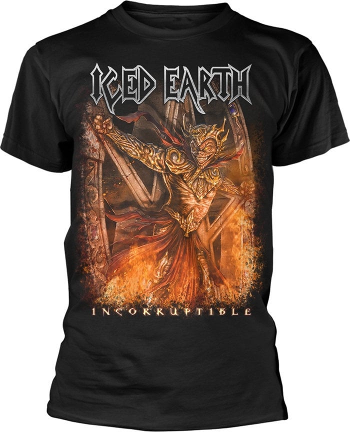Shirt Iced Earth Shirt Incorruptible Heren Zwart S
