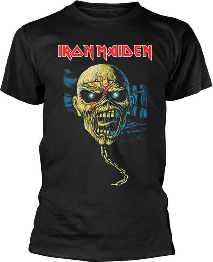 T-Shirt Iron Maiden T-Shirt Piece Of Mind Skull Black S