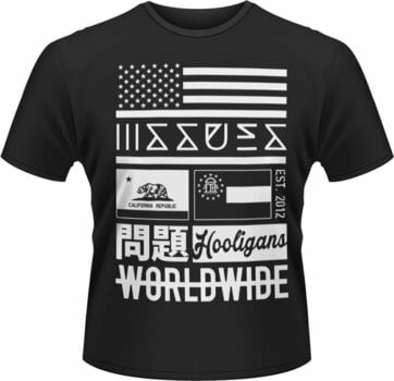 Camiseta de manga corta Issues Camiseta de manga corta Worldwide Hombre Negro M - 1