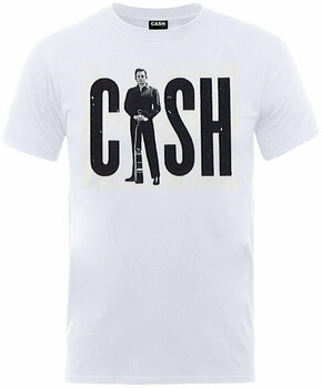 T-shirt Johnny Cash T-shirt Standing Cash Blanc L - 1