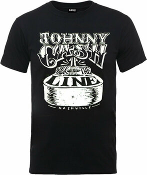 Camiseta de manga corta Johnny Cash Camiseta de manga corta Walk The Line Black M - 1