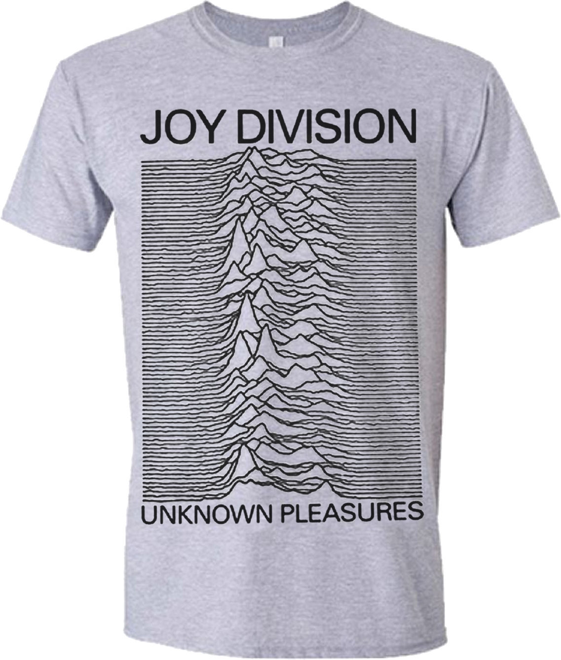 T-Shirt Joy Division T-Shirt Unknown Pleasures Grey L