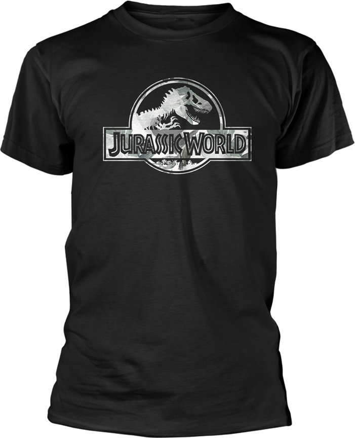 Camiseta de manga corta Jurassic World Camiseta de manga corta Logo Hombre Black M
