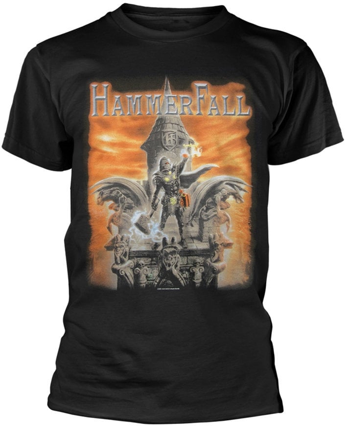 Shirt Hammerfall Shirt Built To Last Heren Black S