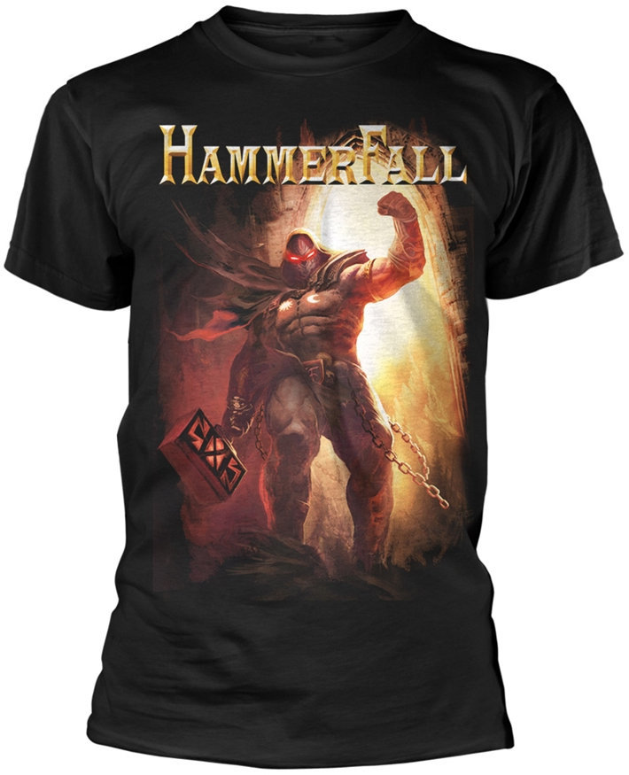 Camiseta de manga corta Hammerfall Camiseta de manga corta Dethrone And Defy Black S