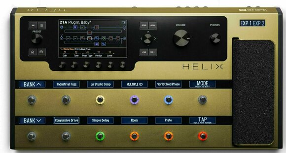 Мултиефект за китара Line6 Helix Gold Limited Edition - 1