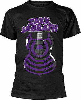 T-Shirt Zakk Wylde T-Shirt Zakk Sabbath Guitar Black S - 1