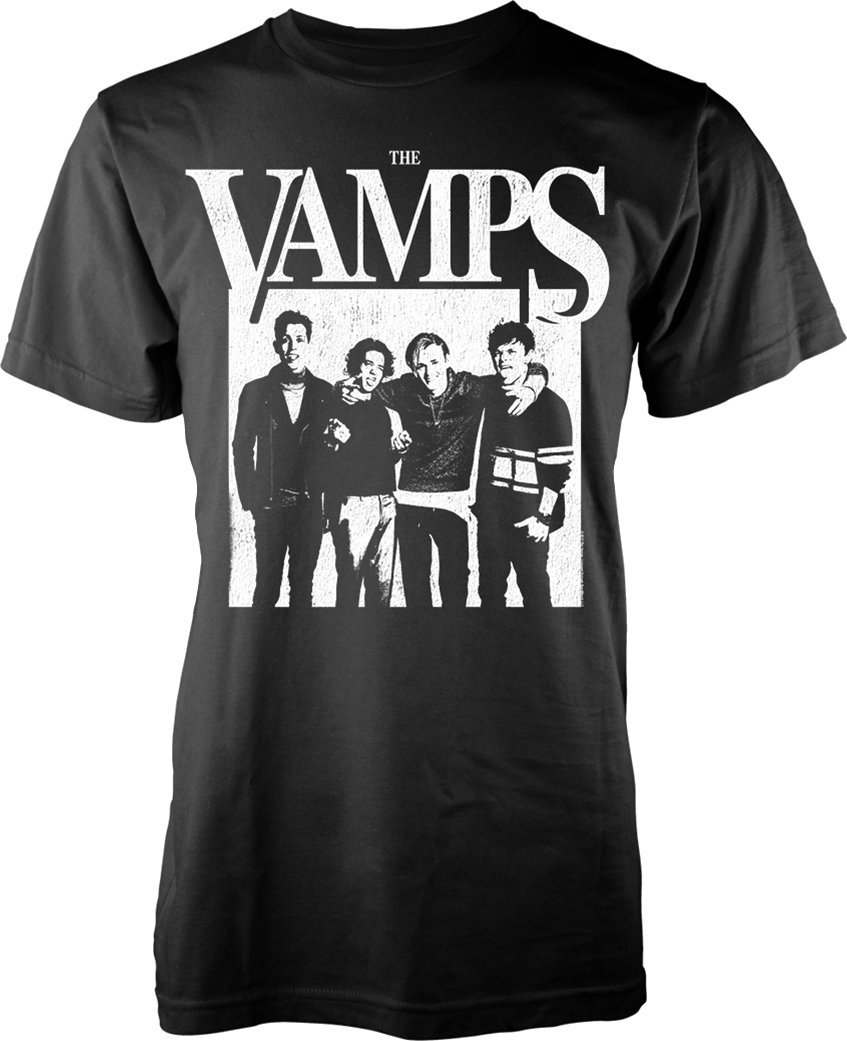 T-Shirt The Vamps Group Up Black M T-Shirt