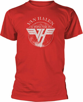 Camiseta de manga corta Van Halen Camiseta de manga corta 1979 Tour Rojo L - 1