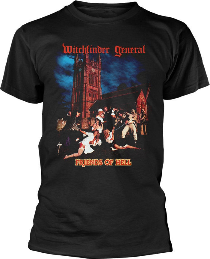 Camiseta de manga corta Witchfinder General Camiseta de manga corta Friends Of Hell Black S