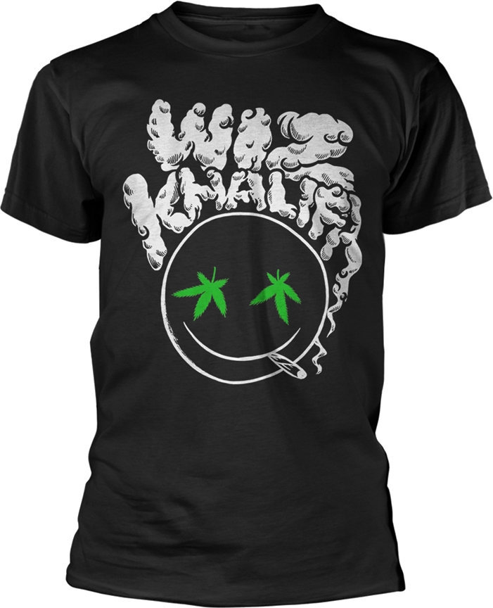 T-Shirt Wiz Khalifa T-Shirt Smokey Smiley Herren Black L