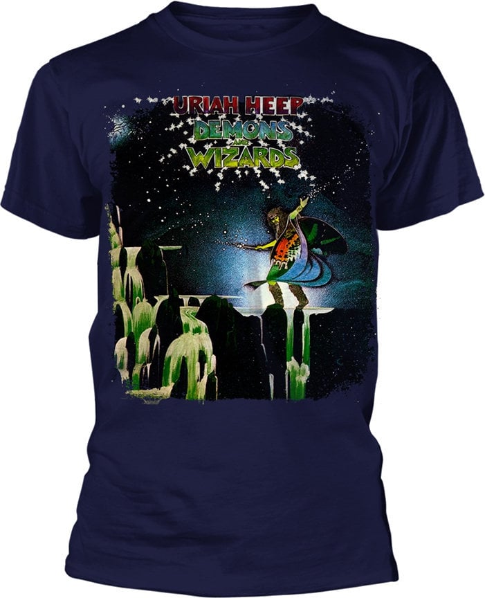 T-shirt Uriah Heep T-shirt Demons And Wizards Homme Navy Blue 2XL