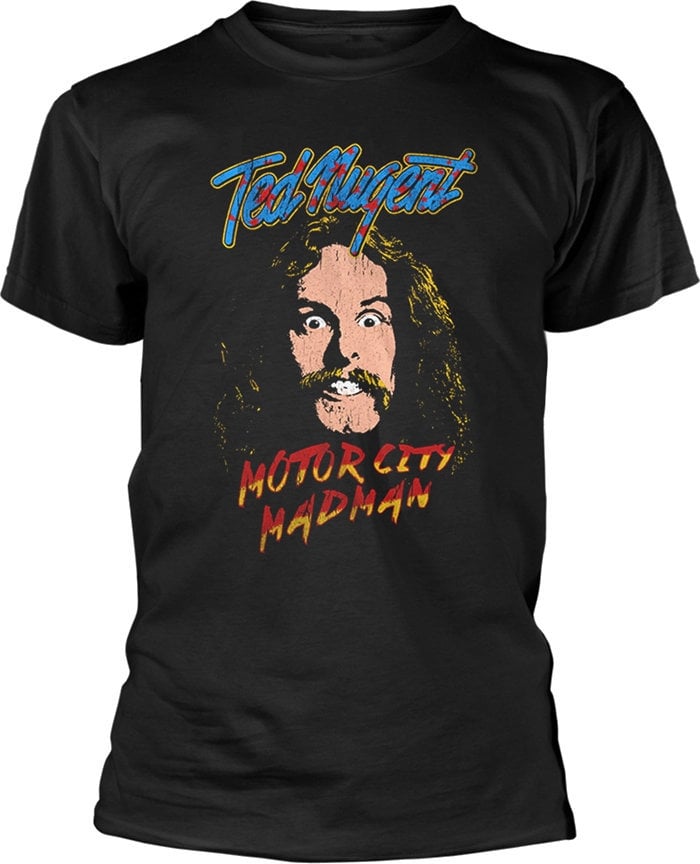 T-shirt Ted Nugent T-shirt Motor City Madman Masculino Black S