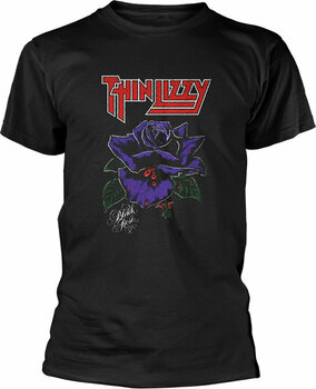 Camiseta de manga corta Thin Lizzy Camiseta de manga corta Black Rose Negro L - 1