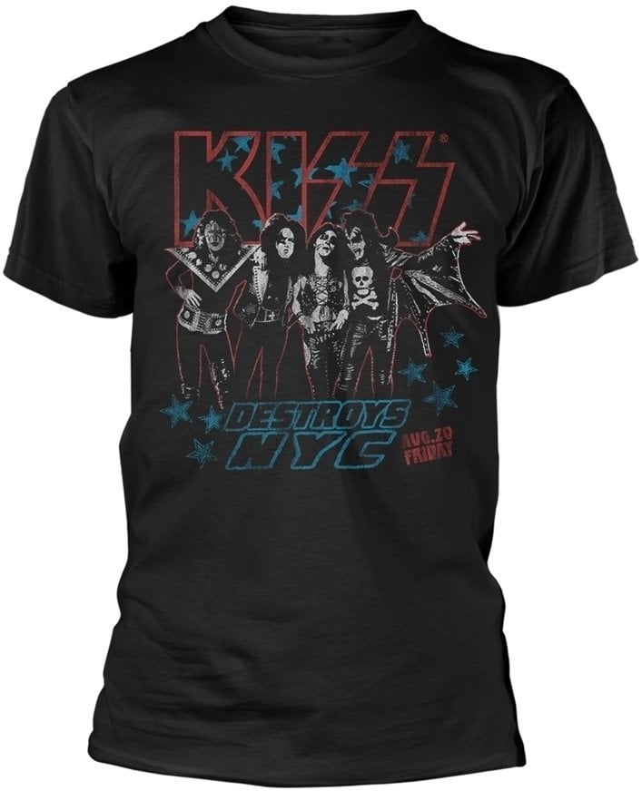 T-shirt Kiss Destroyer Black M T-shirt