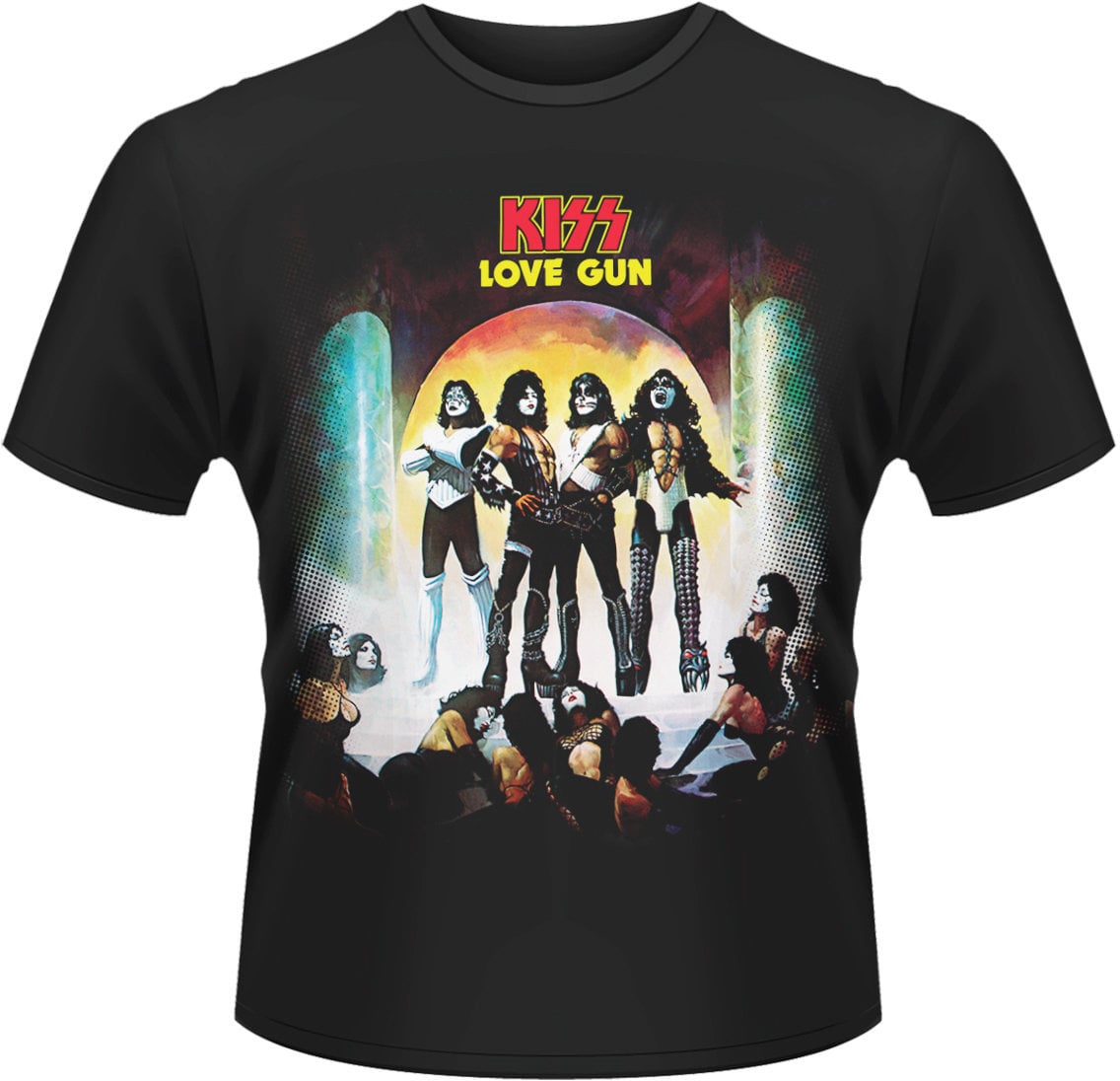 T-shirt Kiss Love Gun Black XL T-shirt