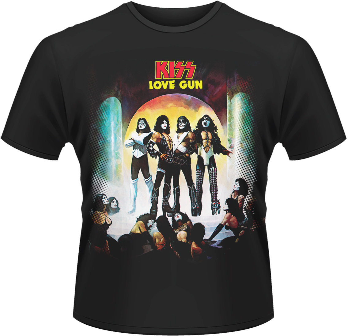 T-shirt Kiss Love Gun Black 2XL T-shirt