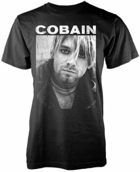 T-Shirt Kurt Cobain T-Shirt Kurt B/W Male Black S - 1