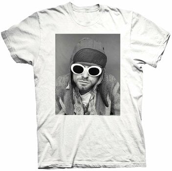 T-Shirt Kurt Cobain T-Shirt Sunglasses White S - 1