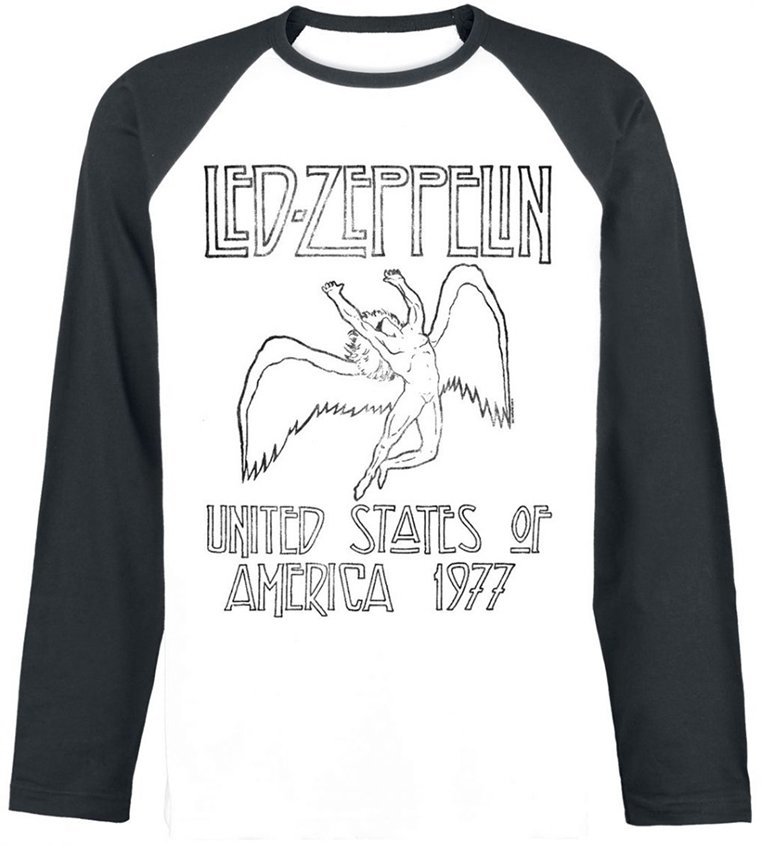 Majica Led Zeppelin USA 77 Black/White M Majica