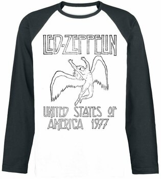 Majica Led Zeppelin USA 77 Black/White M Majica - 1