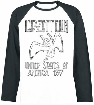 Shirt Led Zeppelin Shirt USA 77 Black/White L - 1