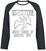 Camiseta de manga corta Led Zeppelin Camiseta de manga corta USA 77 Black/White 2XL