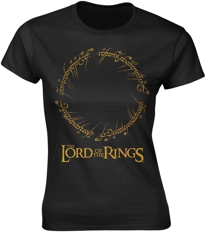 Tričko Lord Of The Rings Tričko Ring Inscription Dámské Černá XL