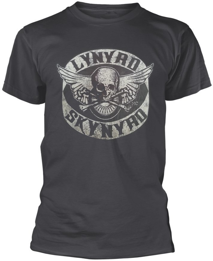 T-shirt Lynyrd Skynyrd Biker Patch Dark Grey M T-shirt