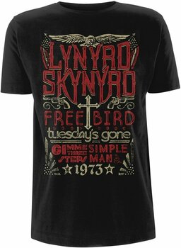Camiseta de manga corta Lynyrd Skynyrd Camiseta de manga corta Freebird 1973 Hits Hombre Black S - 1