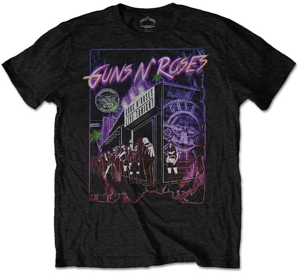 T-Shirt Guns N' Roses T-Shirt Sunset Boulevard Unisex Black L