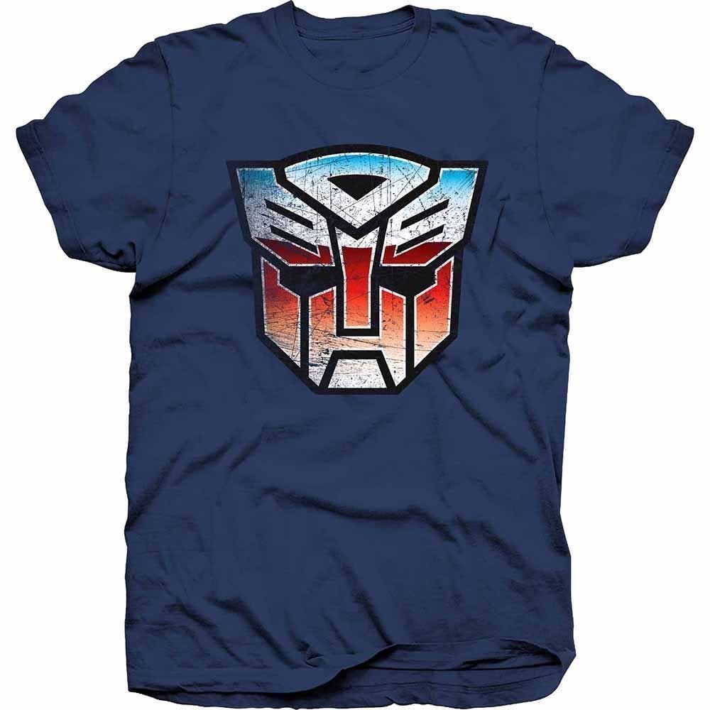 Shirt Hasbro Shirt Transformers Autobot Shield Navy Blue S